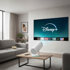 FanLight Ceiling: Proyector Inteligente Portátil 4K WiFi 6 Android TV 11.0 (130")