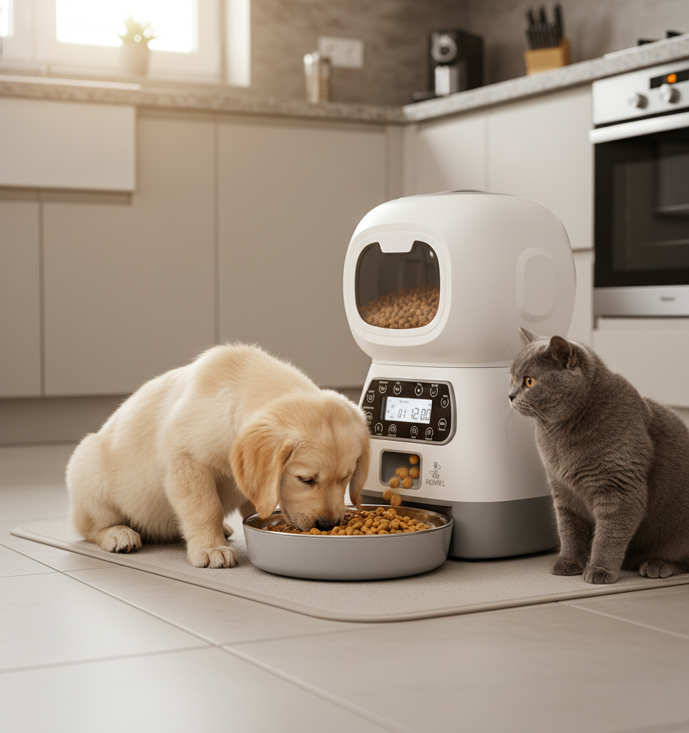 PetFeeder WiFi: Comedero Automático Inteligente para Mascotas WiFi | Dispensador con Timer y Pantalla LED 3.5L