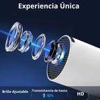FanLight Ceiling: Proyector Inteligente Portátil 4K WiFi 6 Android TV 11.0 (130")