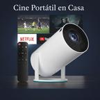 FanLight Ceiling: Proyector Inteligente Portátil 4K WiFi 6 Android TV 11.0 (130")