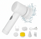 SpinBrush 360°: Cepillo Eléctrico de Limpieza Multifunción USB Recargable | 5 Cabezales Intercambiables