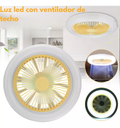 BreezeLED: Ventilador de Techo LED 2 en 1 con Control Remoto | Luz Regulable 360° Silencioso